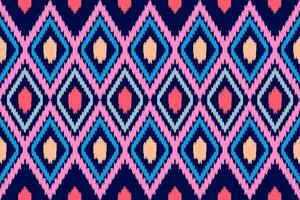 ikat seamless pattern abstract background for textile design. Can be used in fabric design for clothes, wrapping, carpet, fashion, textile, fabric, shirt vector