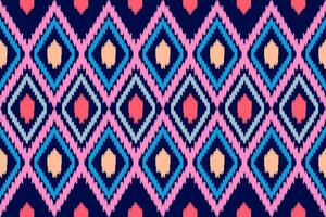 ikat seamless pattern abstract background for textile design. Can be used in fabric design for clothes, wrapping, carpet, fashion, textile, fabric, shirt vector