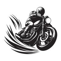 Drag Bike Silhouette Art, Icons, and Graphics vector