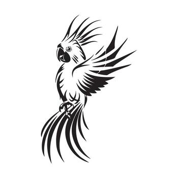 cacatúa logo valores ilustraciones vector