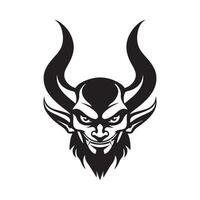 diablo imagen diseño, logo, arte, ilustración de un diablo vector