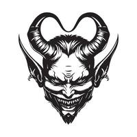 diablo imagen diseño, logo, arte, ilustración de un diablo vector