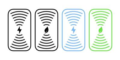 Wireless charging. scalable graphics vector