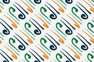 Simple seamless pattern. Multicolored lines on a white background. Ornament with imitation of embroidery. illustration. vector