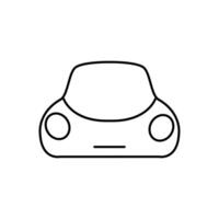 eléctrico coche Delgado contorno icono diseño bueno para sitio web y móvil aplicación vector