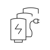 charging station thin outline icon design good for website and mobile app vector