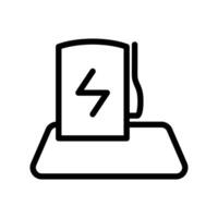 charging station outline icon pixel perfect design good for website and mobile app vector