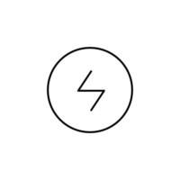 energy thin outline icon design good for website and mobile app vector