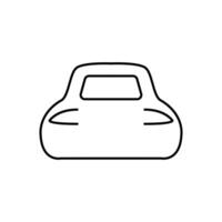 electric car thin outline icon design good for website and mobile app vector