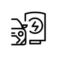 charging station outline icon pixel perfect design good for website and mobile app vector