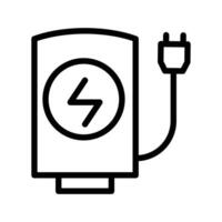 charging station outline icon pixel perfect design good for website and mobile app vector