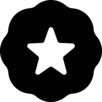 Star icon symbol image for rangking or rating reward vector