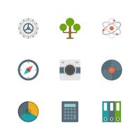 Flat design icons symbols for website vector