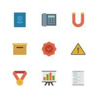 Flat design icons symbols for website vector