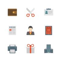 Flat design icons symbols for website vector