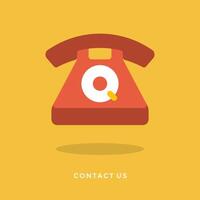 Flat design business illustration concept for customer and technical support vector