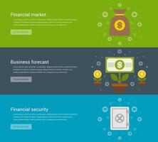 Website Headers or Promotion Banners Templates and Flat Icons Design vector