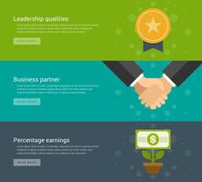 Website Headers or Promotion Banners Templates and Flat Icons Design vector