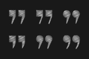 collection of double punctuation icon background for advise or comment vector