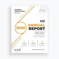 modern business booklet template for annual report presentation vector