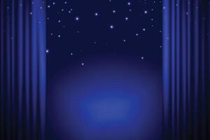 circus-style curtain shiny banner for your next show vector