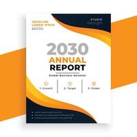 abstract business annual report newsletter page for yearly data vector