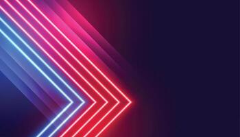 eye catching trendy shiny neon lines abstract background design vector