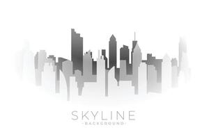 modern skyline building banner with eye catching view vector