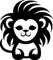 Lion Baby, Minimalist and Simple Silhouette - illustration vector