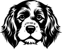 Puppy, Black and White illustration vector