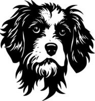 Terrier, Minimalist and Simple Silhouette - illustration vector