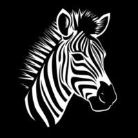 Zebra Baby - Minimalist and Flat Logo - illustration vector