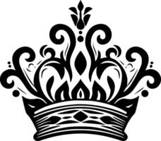 Crown, Minimalist and Simple Silhouette - illustration vector