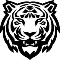 tigre, minimalista y sencillo silueta - ilustración vector