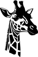 Giraffe, Minimalist and Simple Silhouette - illustration vector