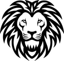 Lion, Black and White illustration vector