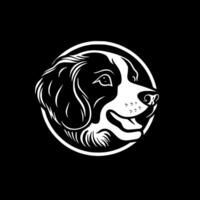 terrier perro - minimalista y plano logo - ilustración vector