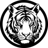 Tiger, Minimalist and Simple Silhouette - illustration vector