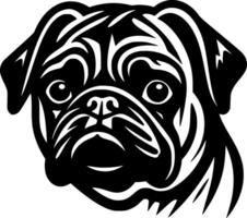 Pug - Minimalist and Flat Logo - illustration vector