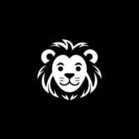 Lion Baby - Minimalist and Flat Logo - illustration vector