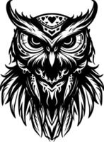 Owl - High Quality Logo - illustration ideal for T-shirt graphic vector