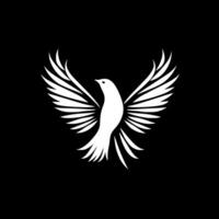 Dove, Black and White illustration vector