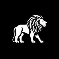 Lion - Black and White Isolated Icon - illustration vector