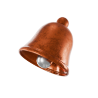 copper 3d notification bell icon png