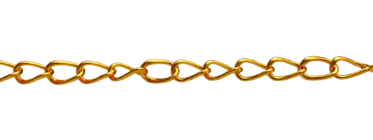 gold 3d chain png
