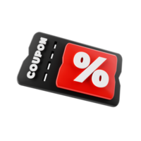 zwart vrijdag 3d verkoop coupon tegoedbon code icoon png