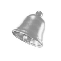 silver 3d notification bell icon png