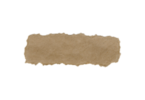 torn piece of brown craft paper png