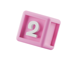 coloré numéroté 3d bâtiment bloquer cube png