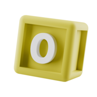 colourful numbered 3d building block cube png